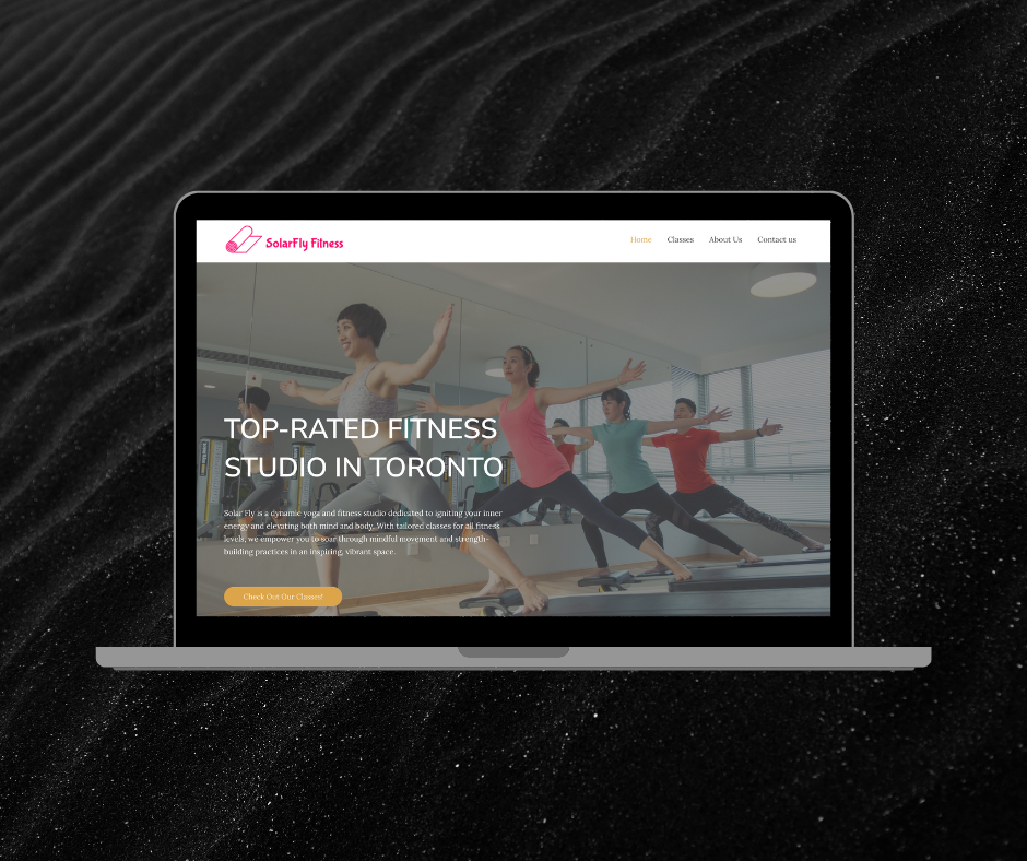 SolarFly Fitness Mockup